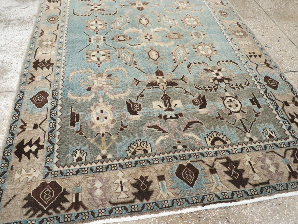 Vintage Persian Malayer Rug, No.27225 - Staging
