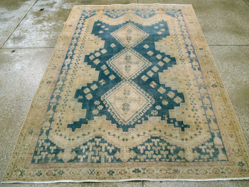 Vintage Persian Afshar Rug, No.27227 - Staging