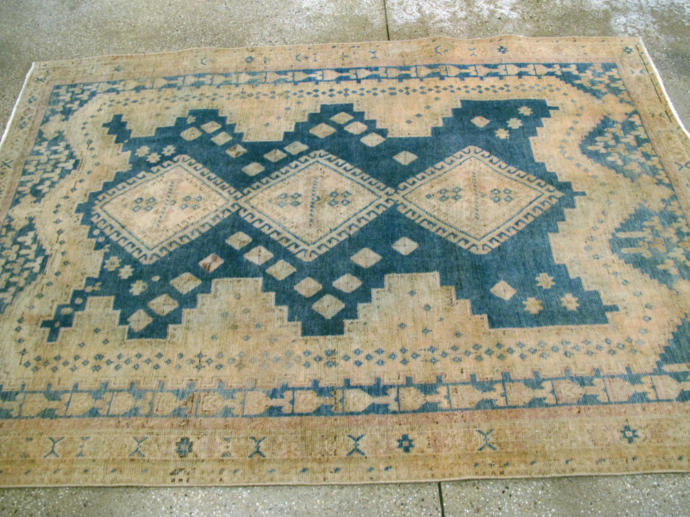 Vintage Persian Afshar Rug, No.27227 - Staging