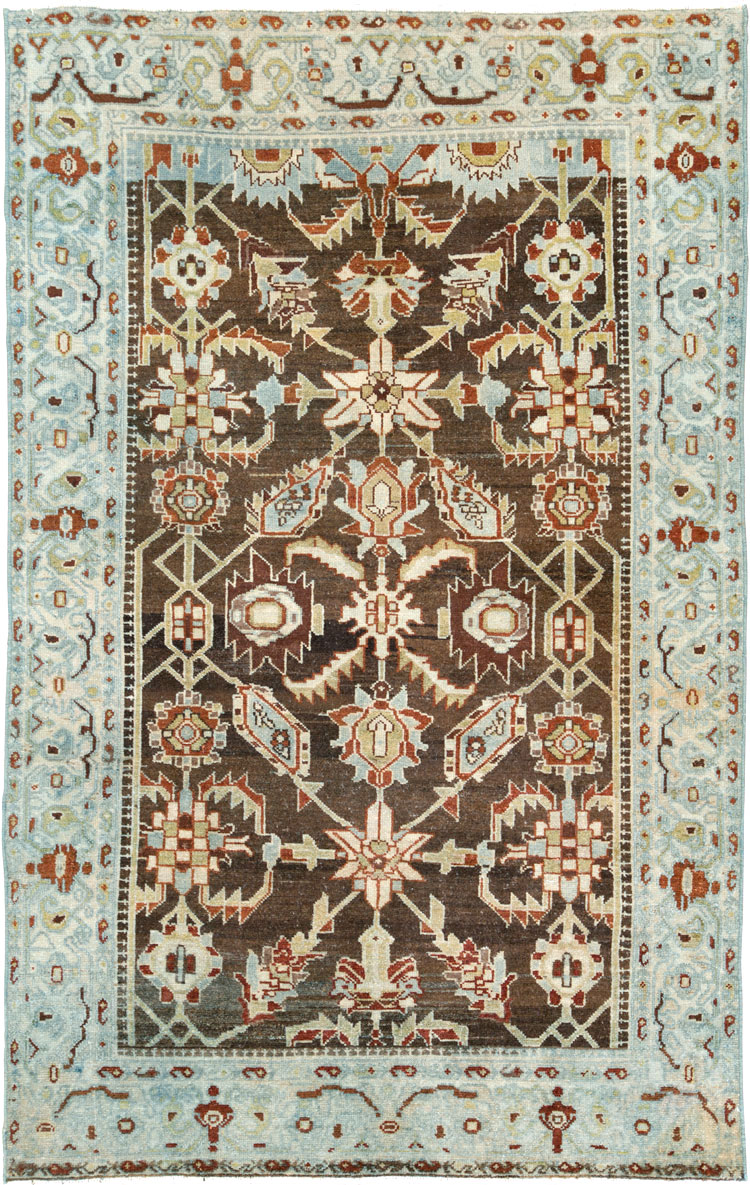 Vintage Persian Malayer Rug, No.27233 - Staging