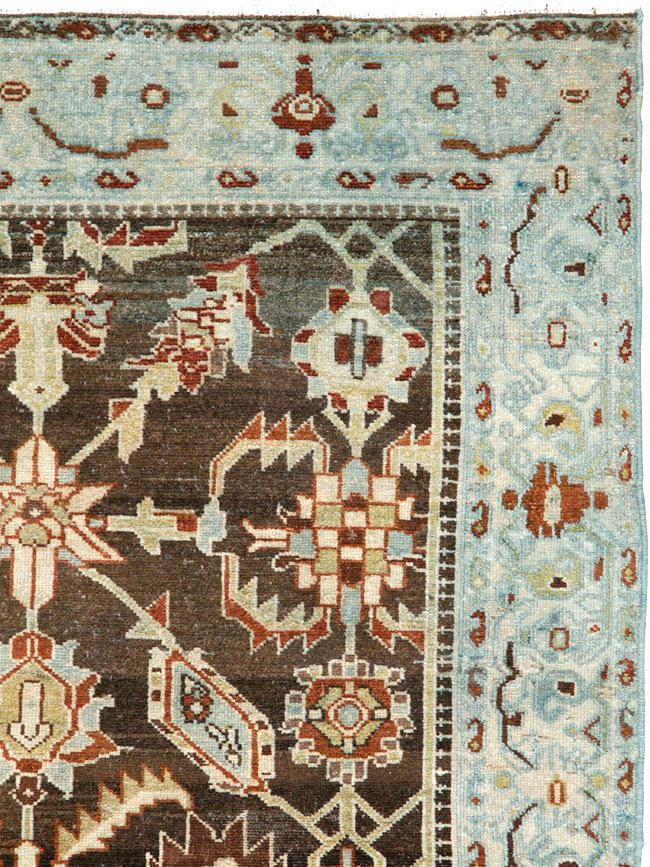 Vintage Persian Malayer Rug, No.27233 - Staging