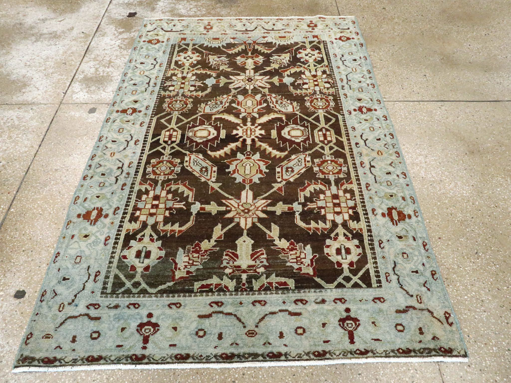 Vintage Persian Malayer Rug, No.27233 - Staging