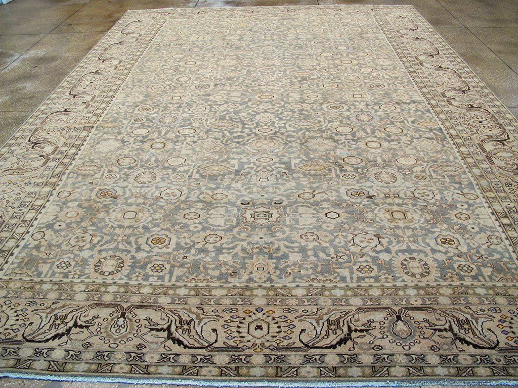 Vintage Persian Malayer Room Size Carpet, No.27234 - Staging