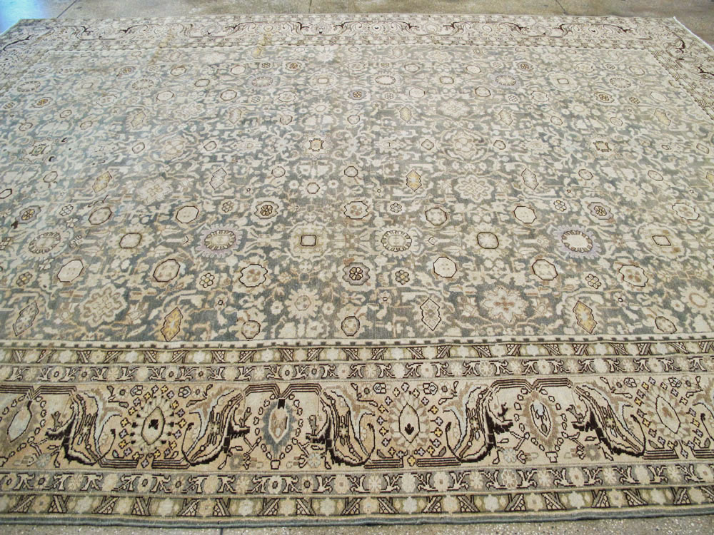 Vintage Persian Malayer Room Size Carpet, No.27234 - Staging