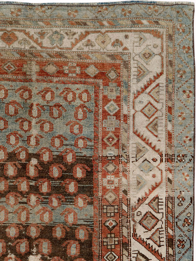 Vintage Persian Kurd Rug, No.27236 - Staging