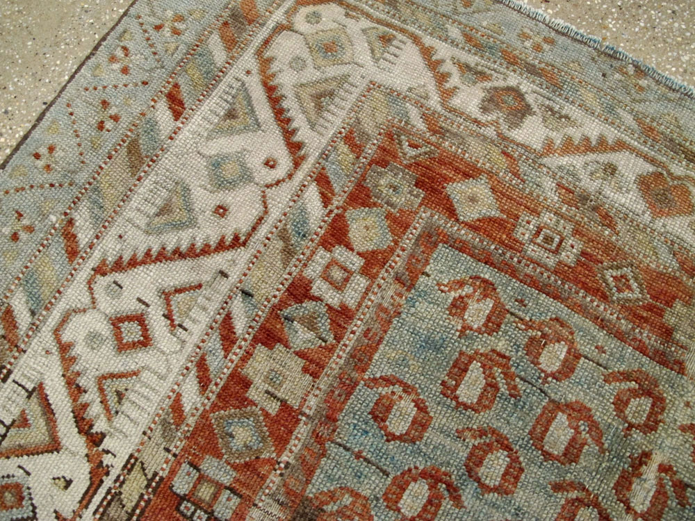 Vintage Persian Kurd Rug, No.27236 - Staging