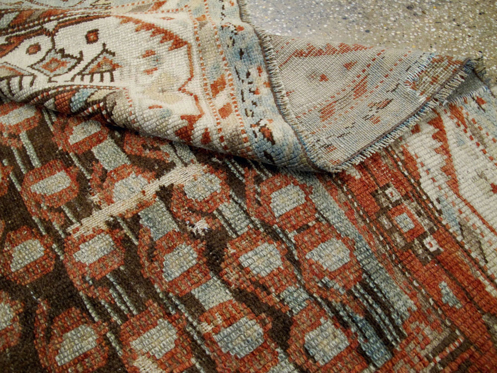 Vintage Persian Kurd Rug, No.27236 - Staging