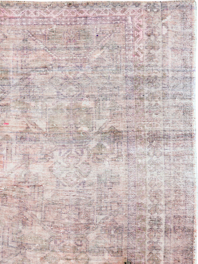 Vintage Persian Afshar Distressed Rug, No.27237 - Staging