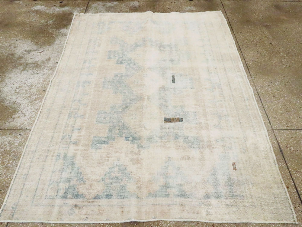 Vintage Persian Afshar Rug, No.27238 - Staging