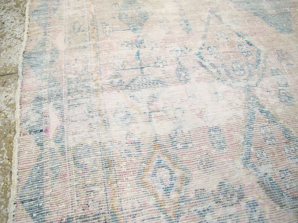 Vintage Persian Afshar Distressed Rug, No.27240 - Staging