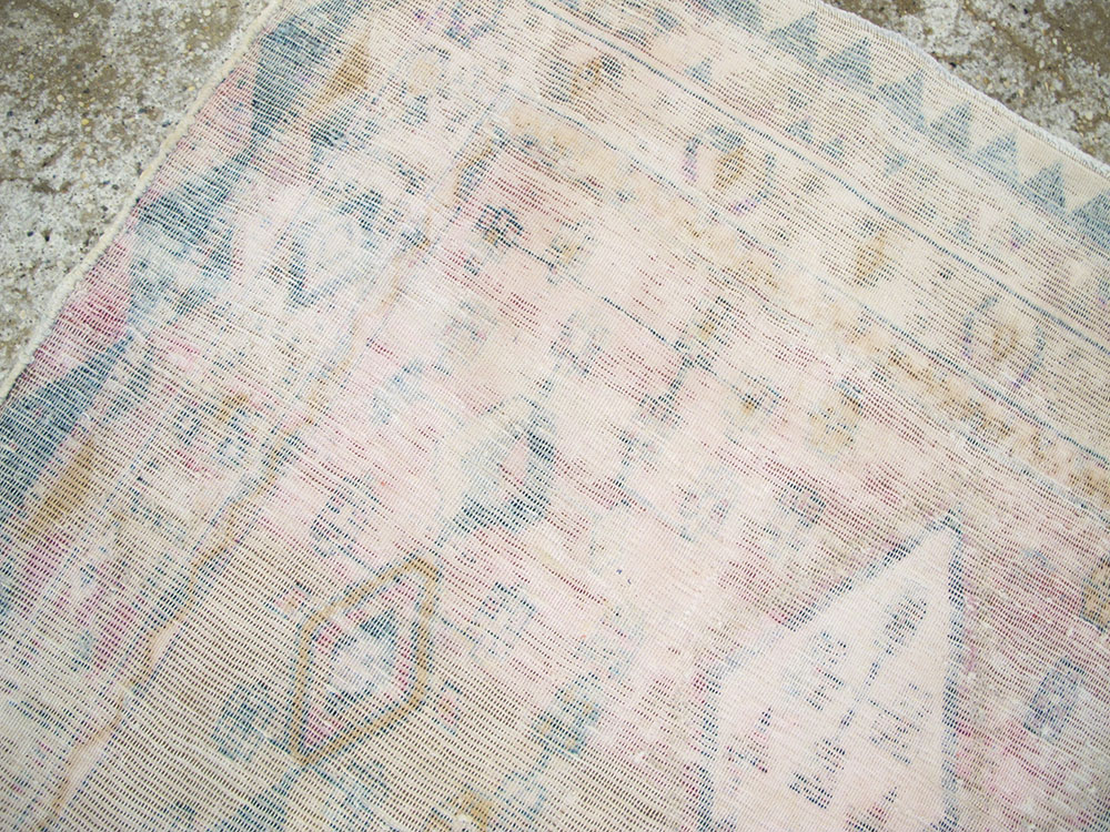 Vintage Persian Afshar Distressed Rug, No.27240 - Staging