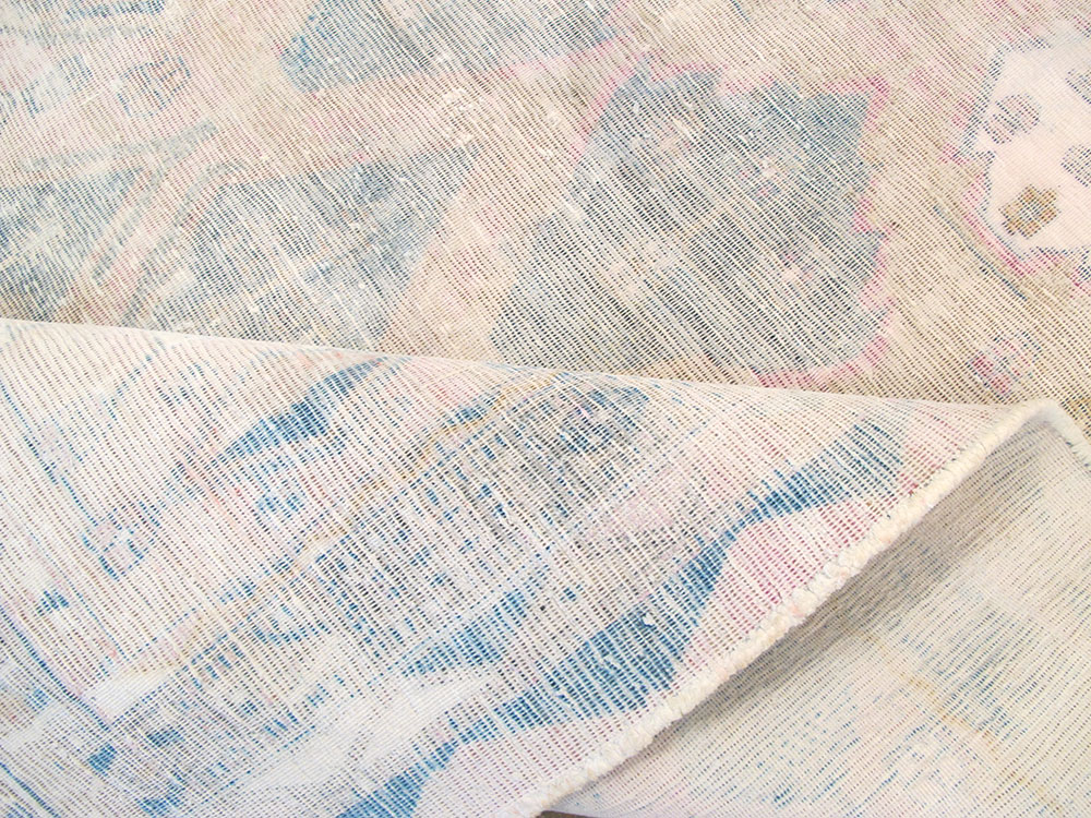 Vintage Persian Afshar Distressed Rug, No.27240 - Staging