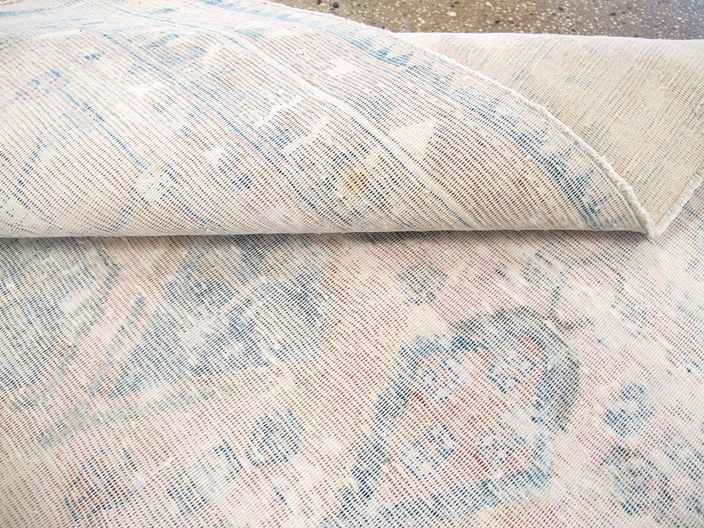 Vintage Persian Afshar Distressed Rug, No.27240 - Staging