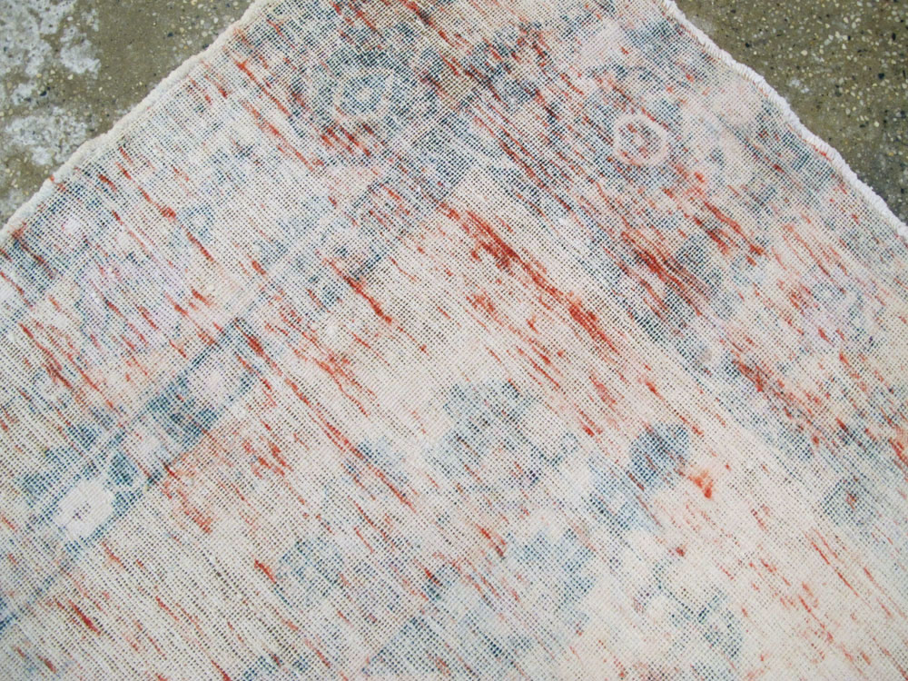 Vintage Persian Afshar Distressed Rug, No.27243 - Staging