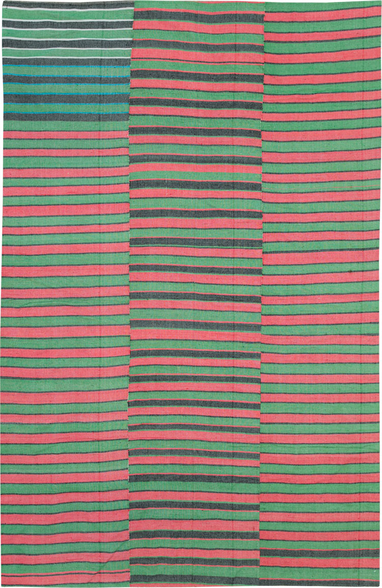 Vintage Turkish Flatweave Kilim Accent Rug, No.27266 - Staging