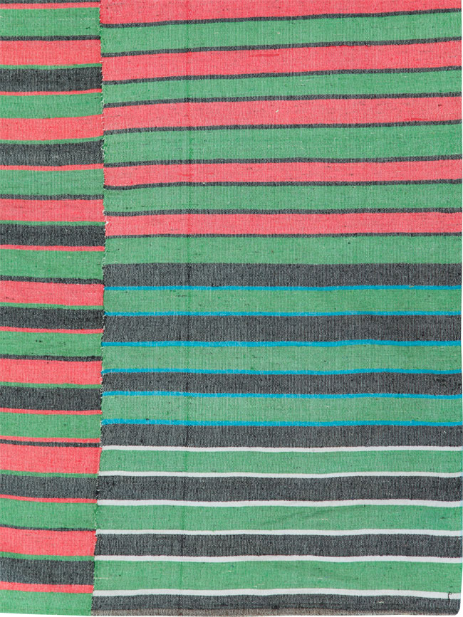 Vintage Turkish Flatweave Kilim Accent Rug, No.27266 - Staging