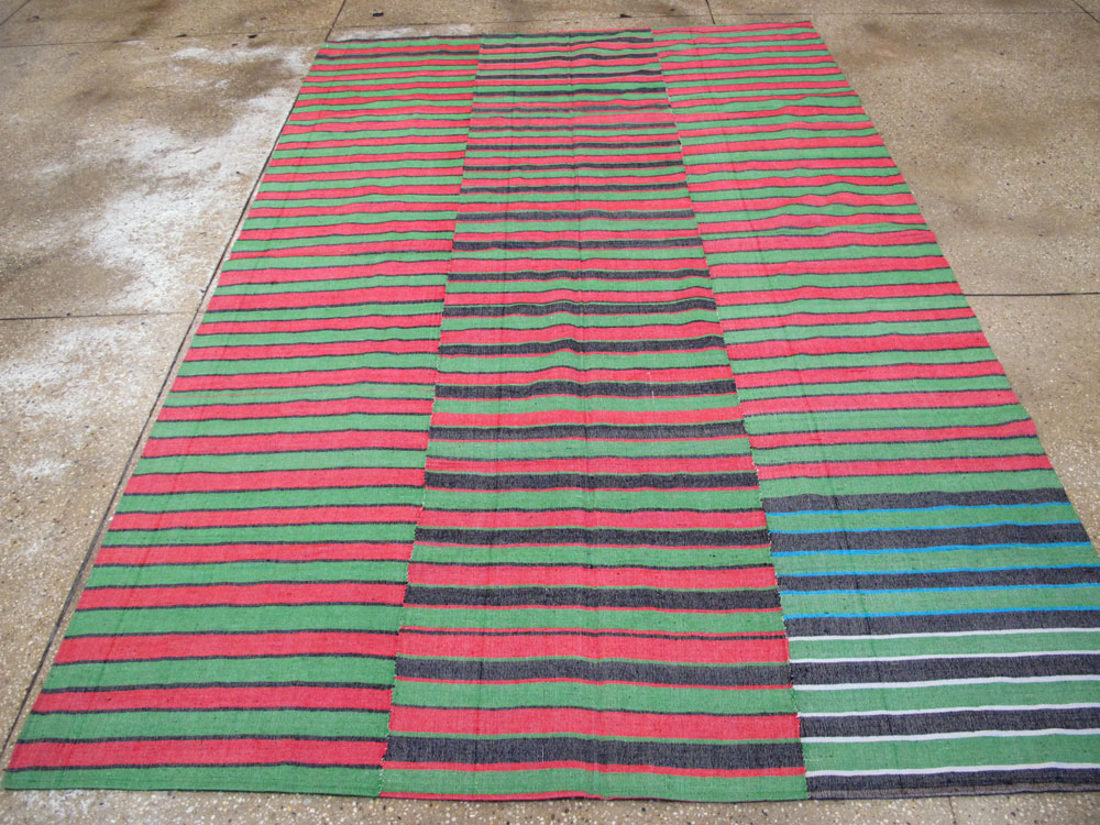 Vintage Turkish Flatweave Kilim Accent Rug, No.27266 - Staging