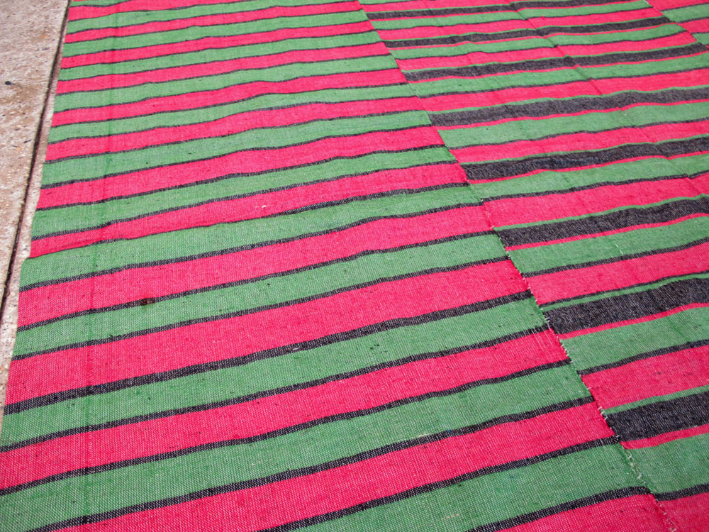 Vintage Turkish Flatweave Kilim Accent Rug, No.27266 - Staging