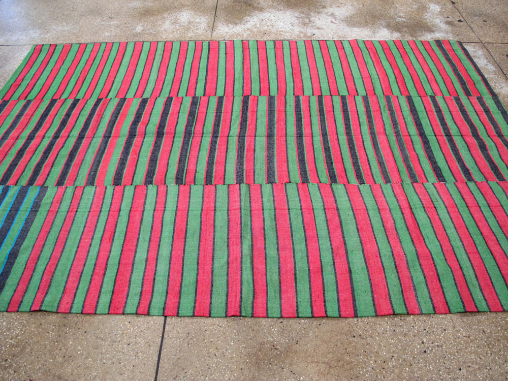 Vintage Turkish Flatweave Kilim Accent Rug, No.27266 - Staging