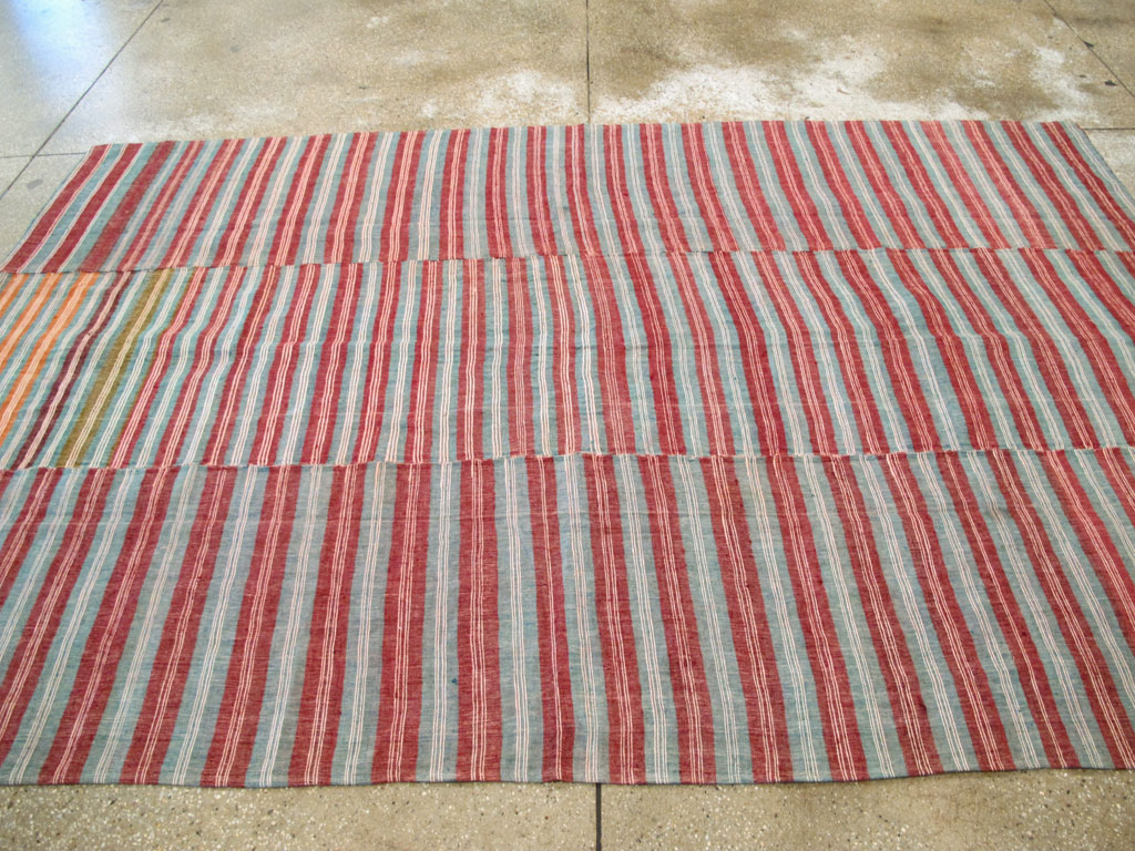 Vintage Turkish Flatweave Kilim Accent Rug, No.27267 - Staging