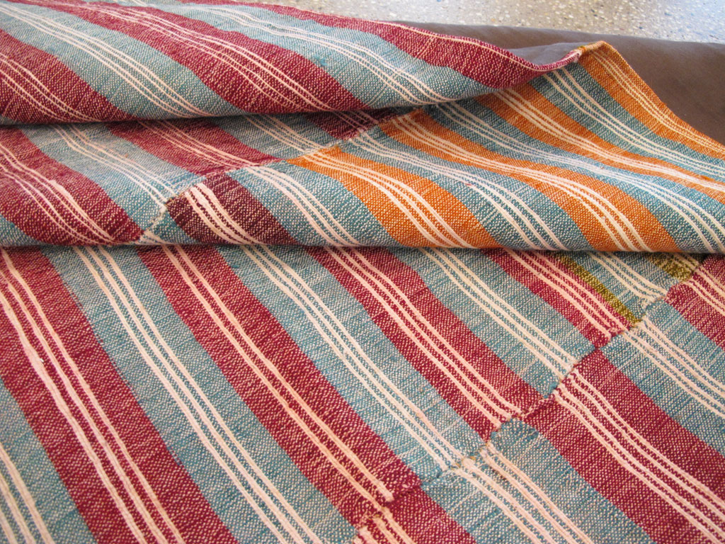 Vintage Turkish Flatweave Kilim Accent Rug, No.27267 - Staging