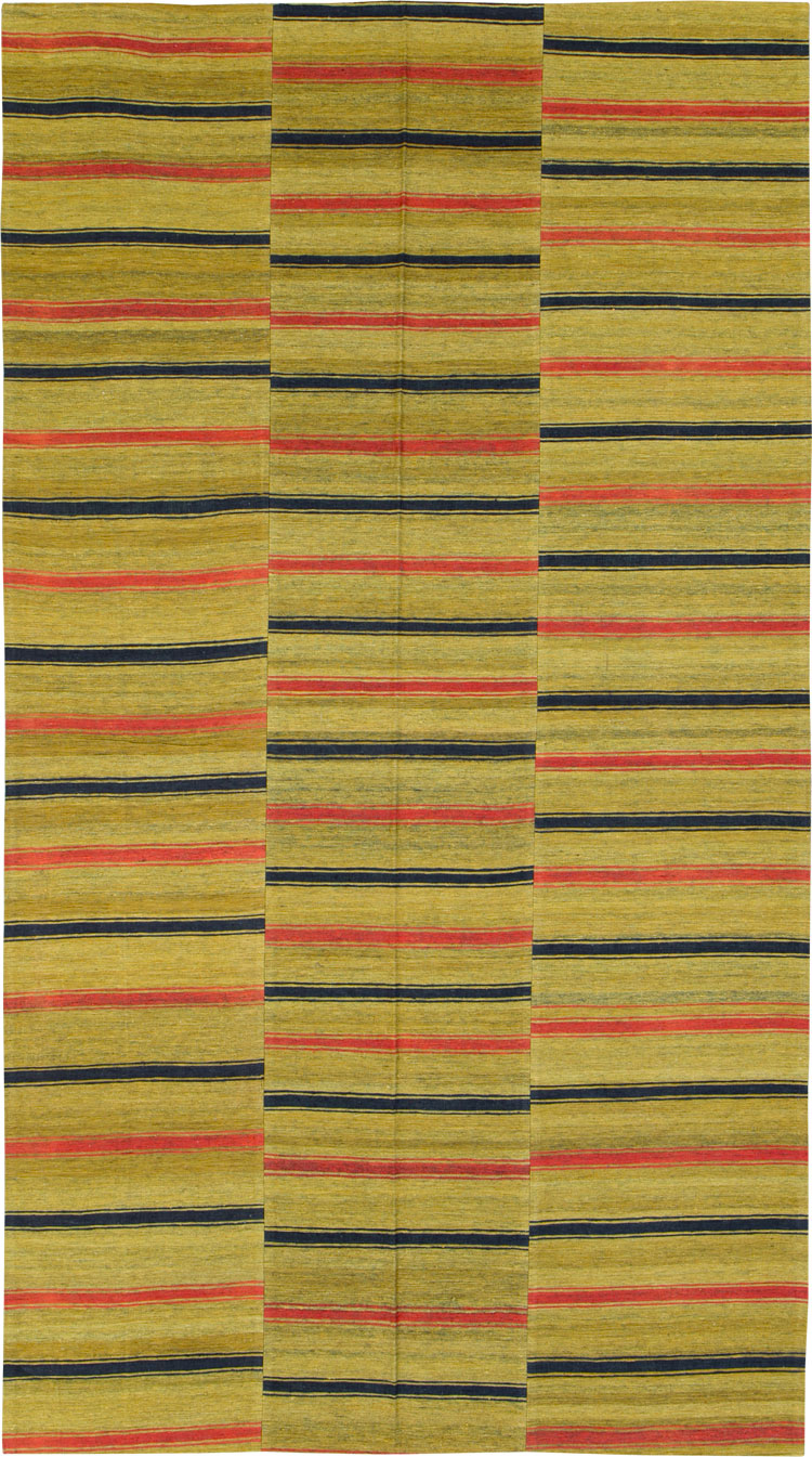 Vintage Persian Flatweave Kilim Accent Rug, No.27268 - Staging