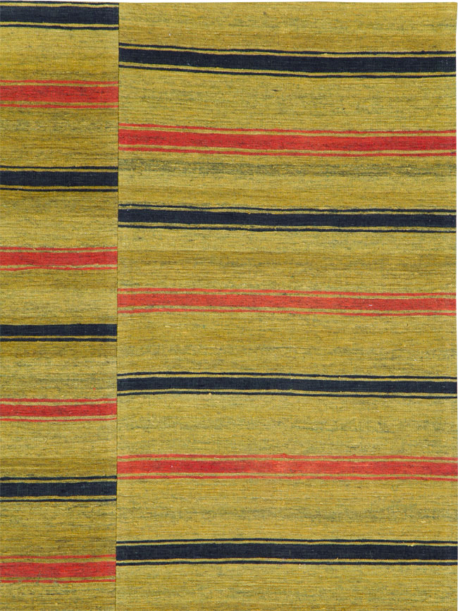 Vintage Persian Flatweave Kilim Accent Rug, No.27268 - Staging