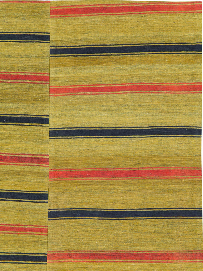 Vintage Persian Flatweave Kilim Accent Rug, No.27268 - Staging