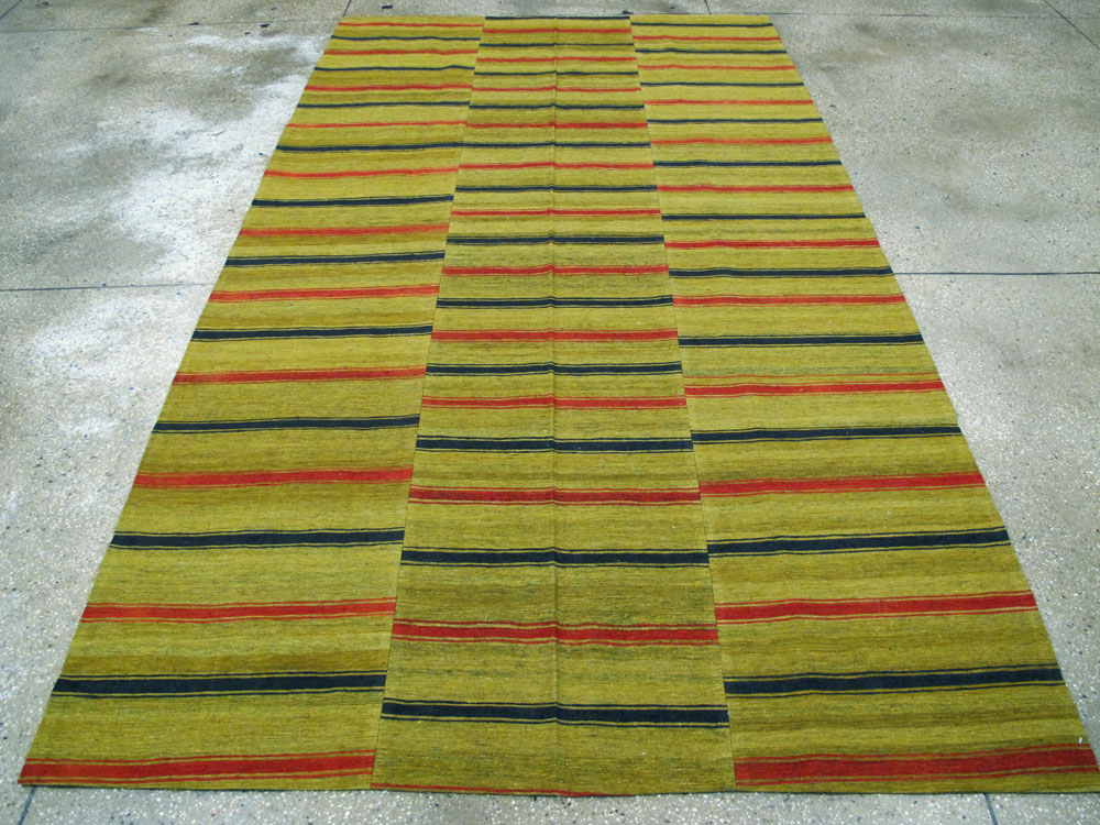 Vintage Persian Flatweave Kilim Accent Rug, No.27268 - Staging