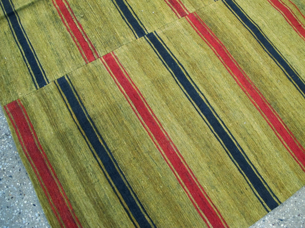 Vintage Persian Flatweave Kilim Accent Rug, No.27268 - Staging