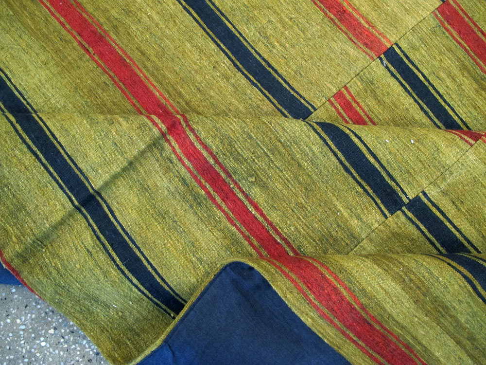 Vintage Persian Flatweave Kilim Accent Rug, No.27268 - Staging