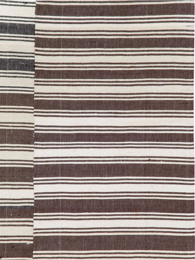 Vintage Turkish Kilim Flatweave Accent Rug, No.27271 - Staging