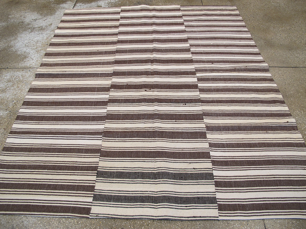 Vintage Turkish Kilim Flatweave Accent Rug, No.27271 - Staging