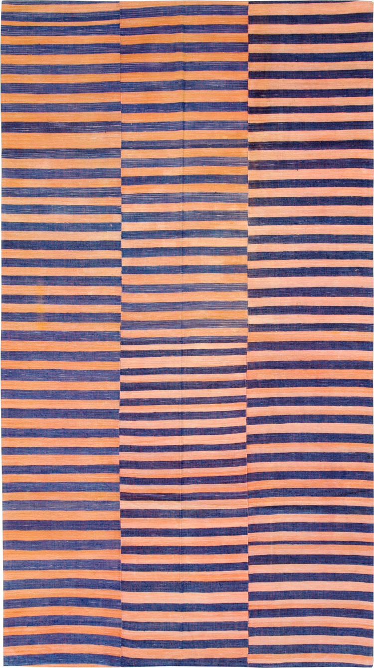 Vintage Turkish Flatweave Accent Rug, No.27273 - Staging