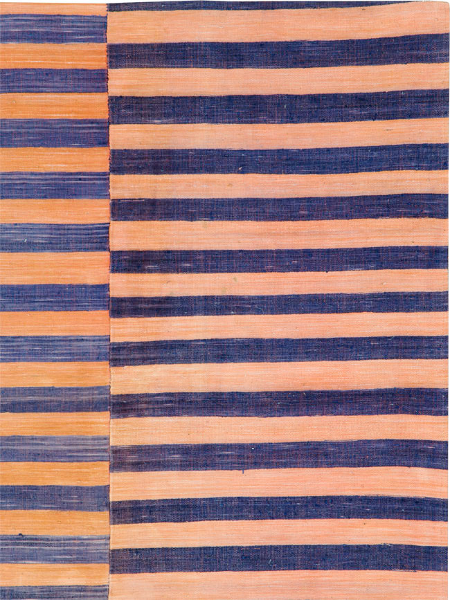 Vintage Turkish Flatweave Accent Rug, No.27273 - Staging