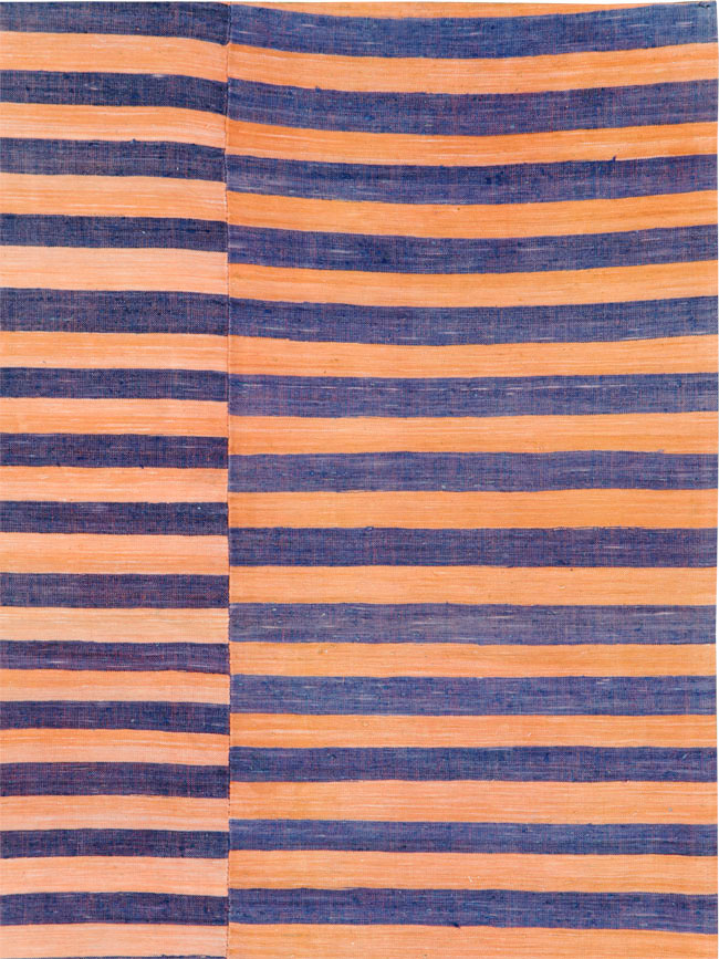 Vintage Turkish Flatweave Accent Rug, No.27273 - Staging