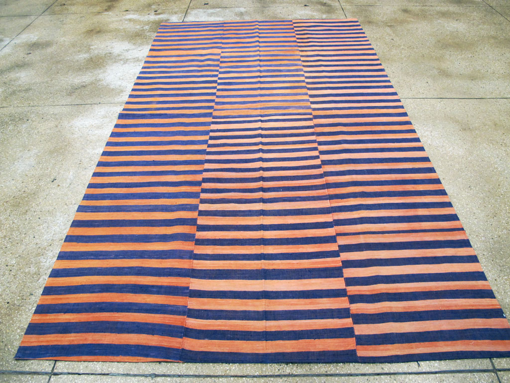 Vintage Turkish Flatweave Accent Rug, No.27273 - Staging