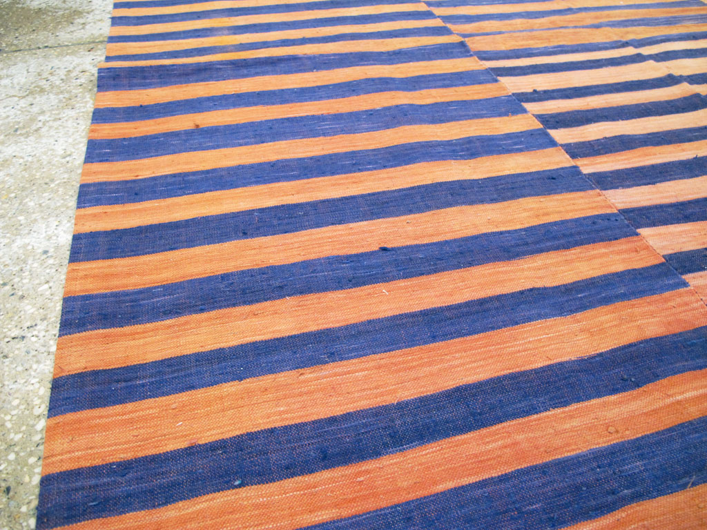 Vintage Turkish Flatweave Accent Rug, No.27273 - Staging