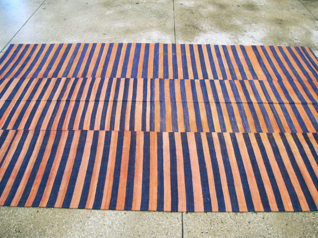 Vintage Turkish Flatweave Accent Rug, No.27273 - Staging