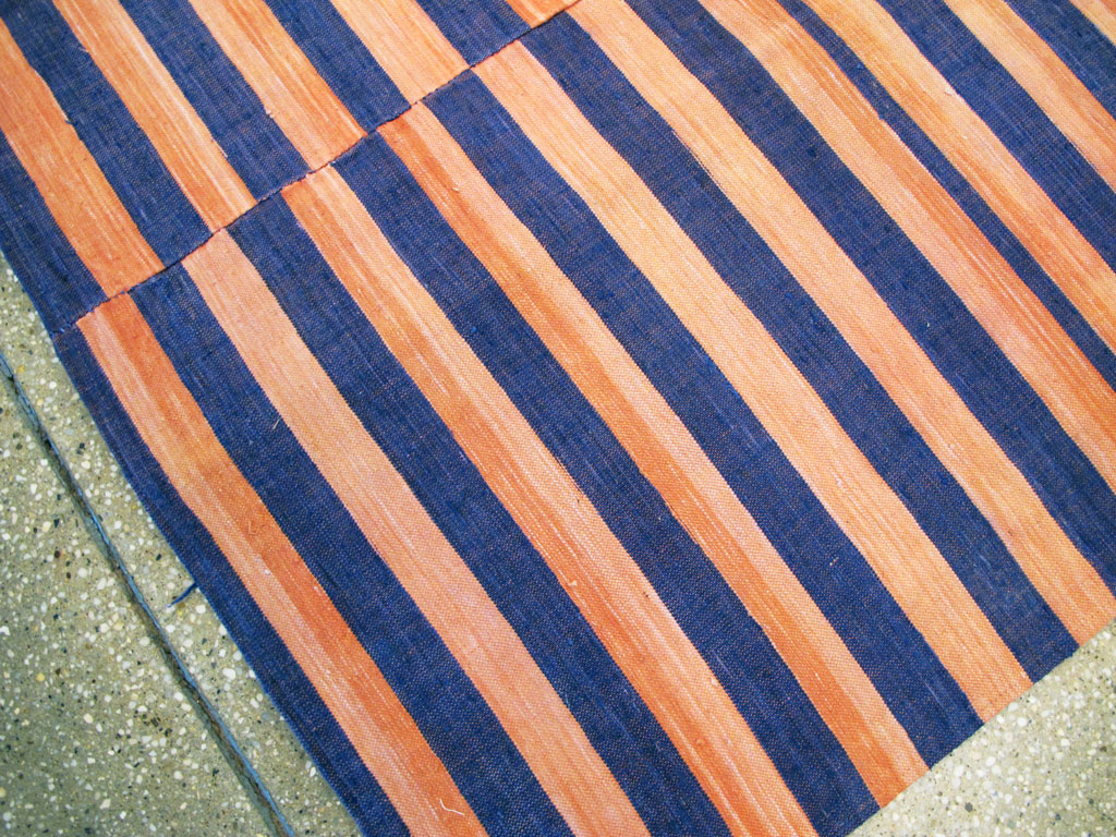 Vintage Turkish Flatweave Accent Rug, No.27273 - Staging
