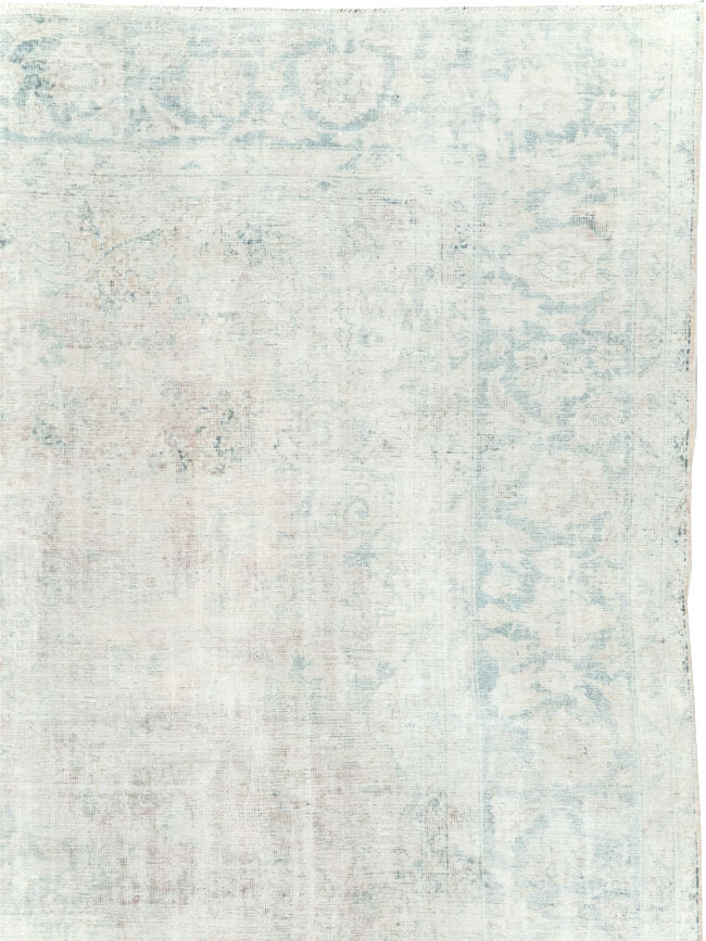 Distressed Vintage Persian Small Room Size Carpet, No.27283 - Staging