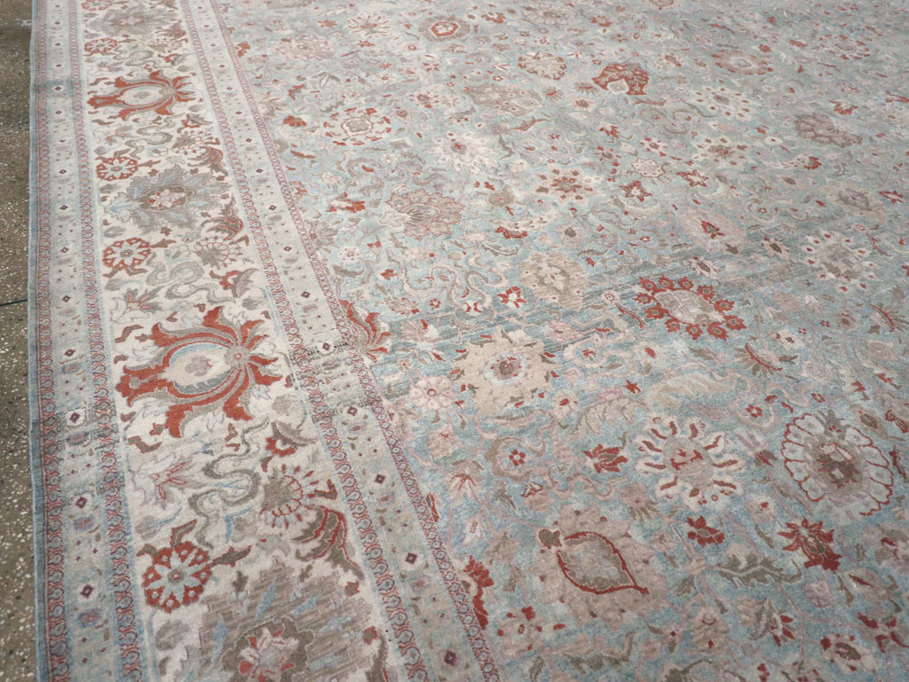 Antique Persian Tabriz Carpet, No.27287 - Staging