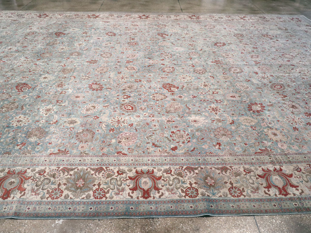 Antique Persian Tabriz Carpet, No.27287 - Staging