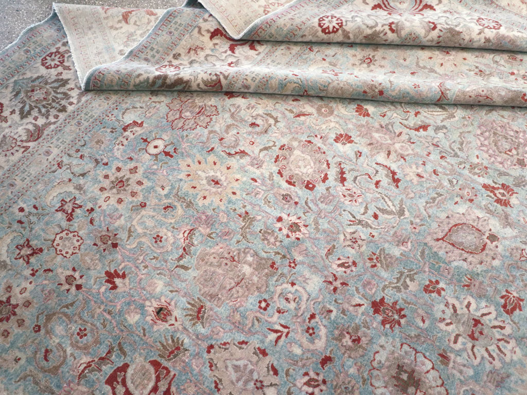 Antique Persian Tabriz Carpet, No.27287 - Staging