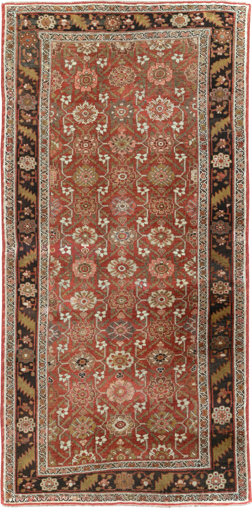 Antique Persian Bidjar Gallery Rug, No.27288 - Staging