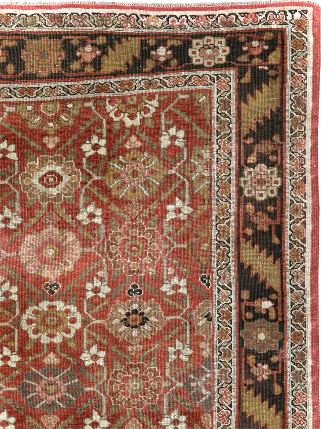 Antique Persian Bidjar Gallery Rug, No.27288 - Staging