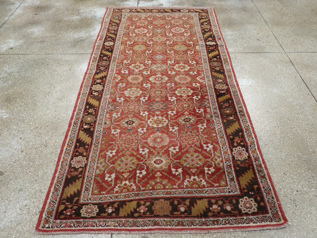 Antique Persian Bidjar Gallery Rug, No.27288 - Staging