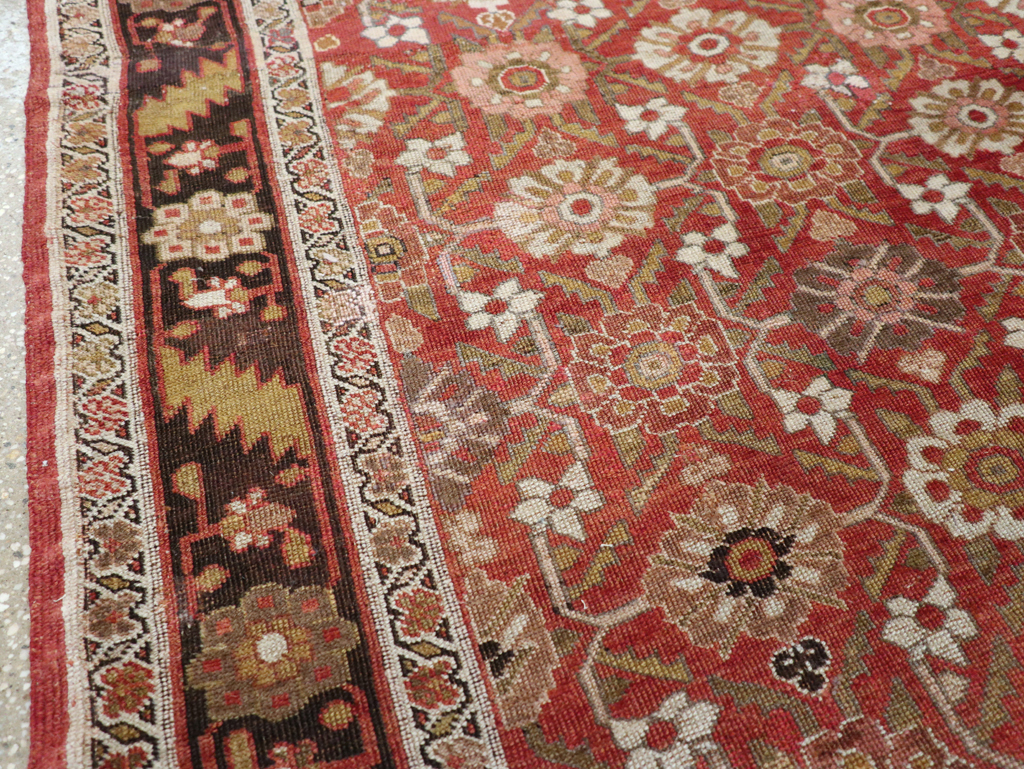 Antique Persian Bidjar Gallery Rug, No.27288 - Staging
