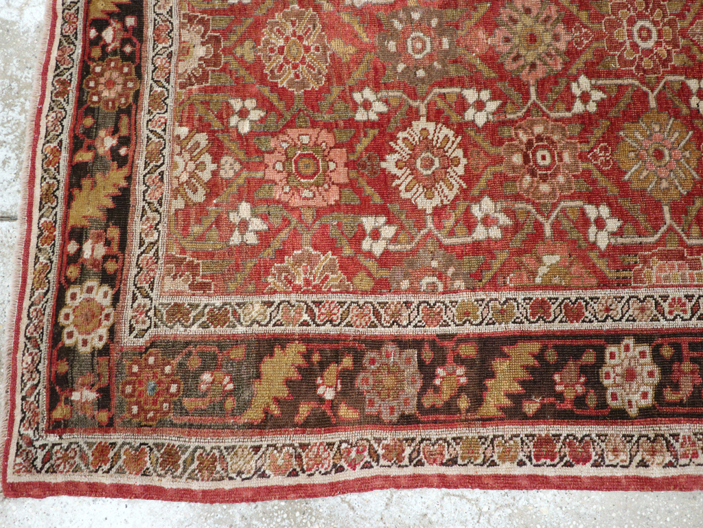 Antique Persian Bidjar Gallery Rug, No.27288 - Staging