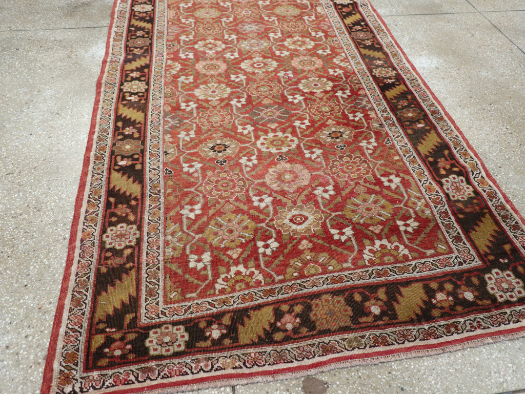 Antique Persian Bidjar Gallery Rug, No.27288 - Staging